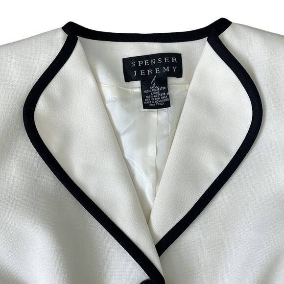 NWT Spenser Jeremy Winter White and Black Blazer Size S - Picture 2 of 6